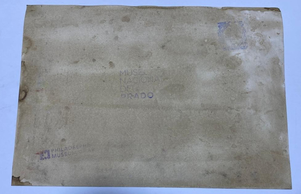 JOHN SINGER SARGENT Drawing on paper (Handmade) signed and stamped mixed media.