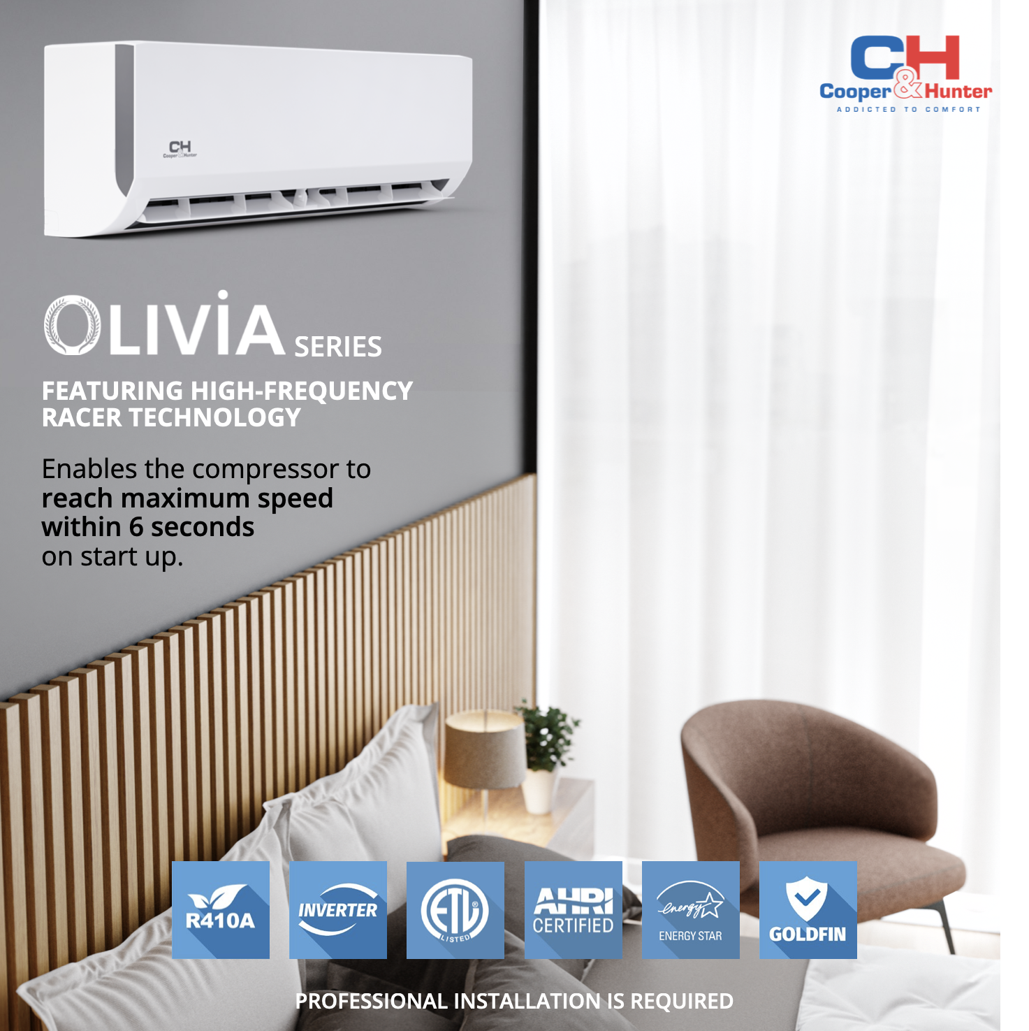 18000 BTU 230V Dual 2 Zone Mini Split Heat Pump Air Conditioner 22.5 SEER