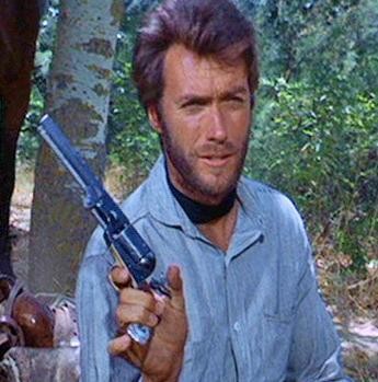 CLINT EASTWOOD movie prop Western Snake Gun Grip Inlays - All Metal Rattlesnakes