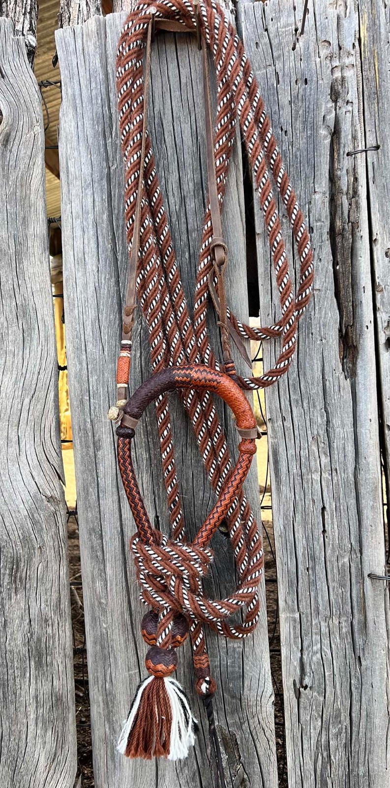 Cowboy Vaquero 5/8" Fancy KANGAROO HACKAMORE By Jimmy Flores Of California