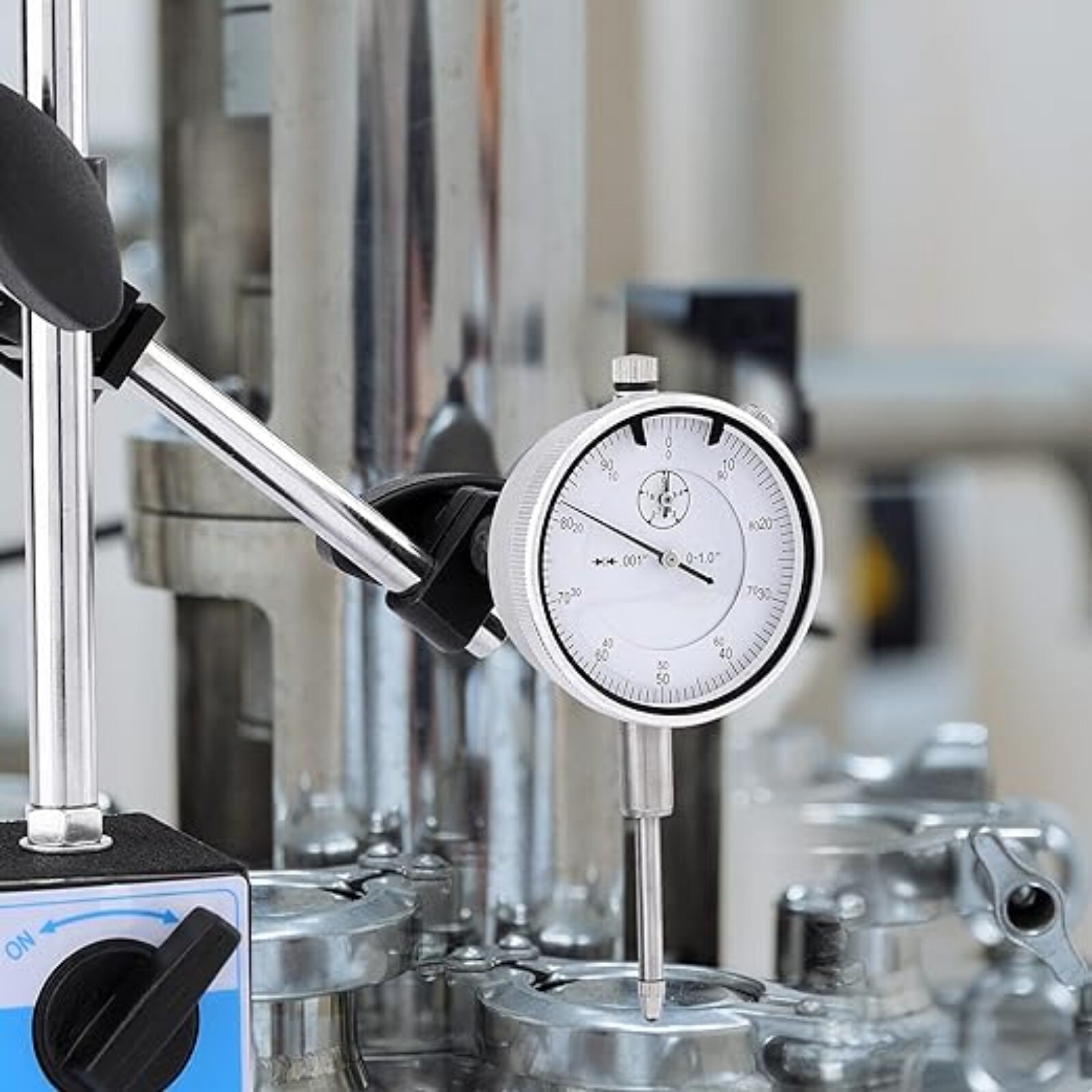 Dial Indicator with Magnetic Base 0-1.0" & Point Dial Test Indicator 0.001" Set