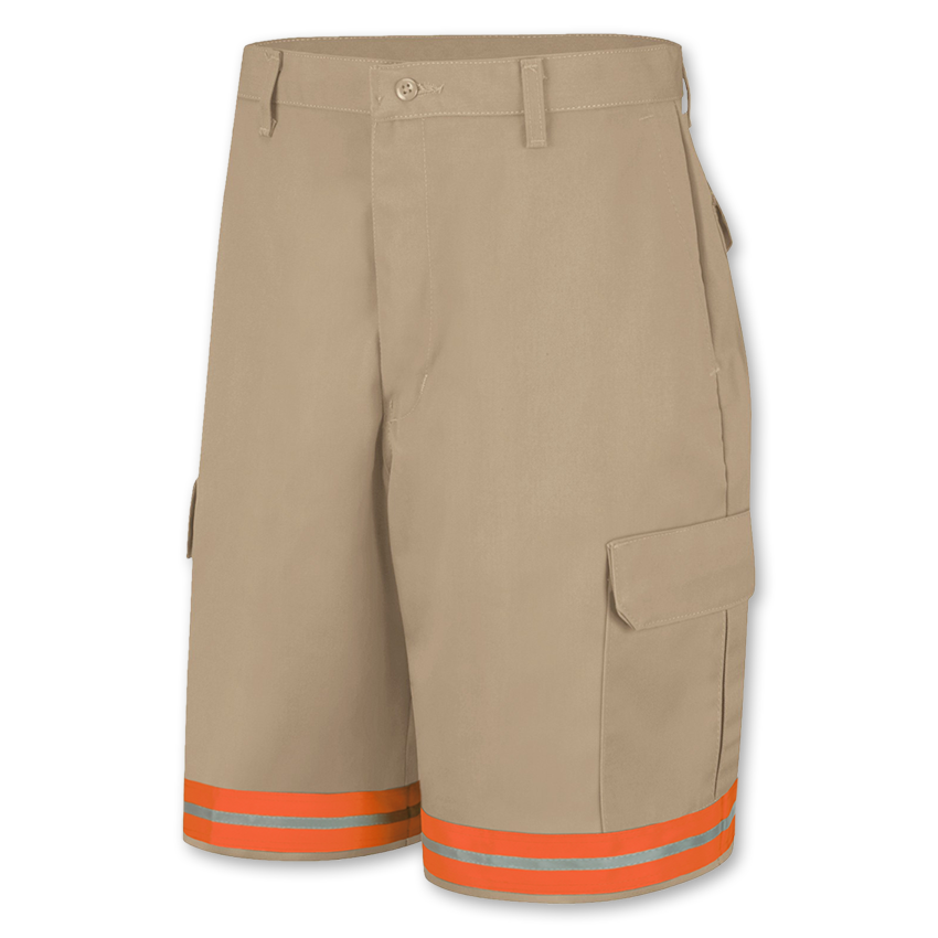 Brand New Red Kap Reflective Cargo Work Shorts Men's Hi Vis Industrial Uniform