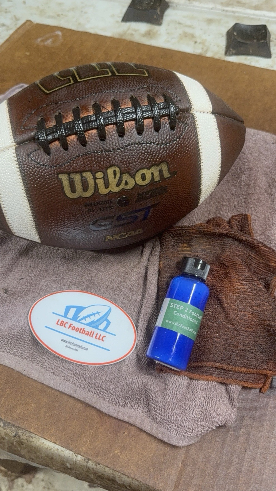 LBC Football DIY Game Prep Complete Kit 2.0 New and Improved - Mud Tack Brush