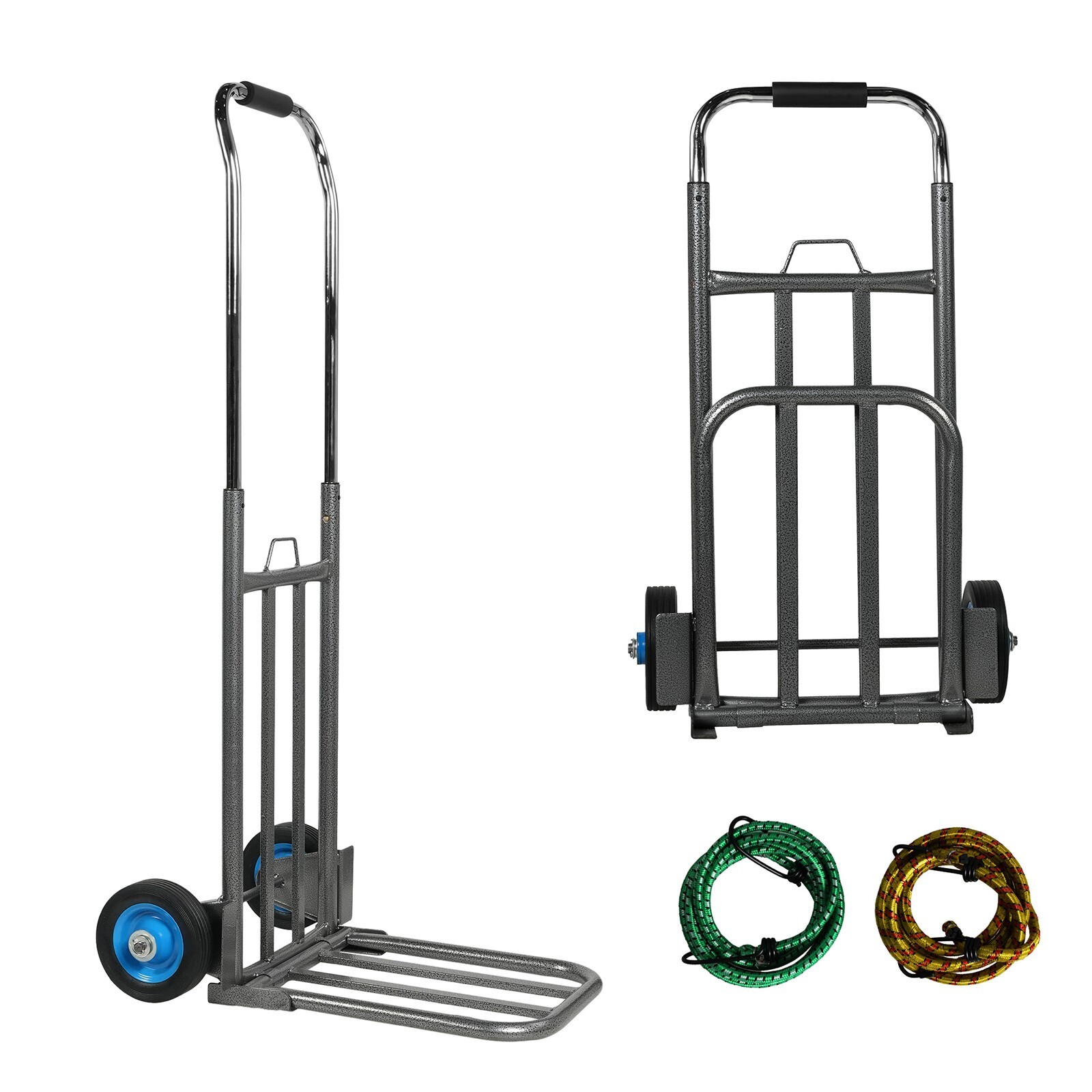 VILOBOS Heavy Duty Hand Truck Dolly Folding Moving Travel Cart Adjustable Handle