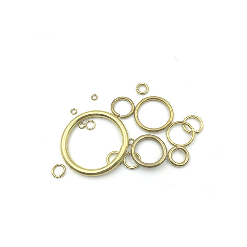 5 7 8 10 12 14 15 16 18 20 23 26 30 50mm Solid Brass Open Jump Rings Link Loops
