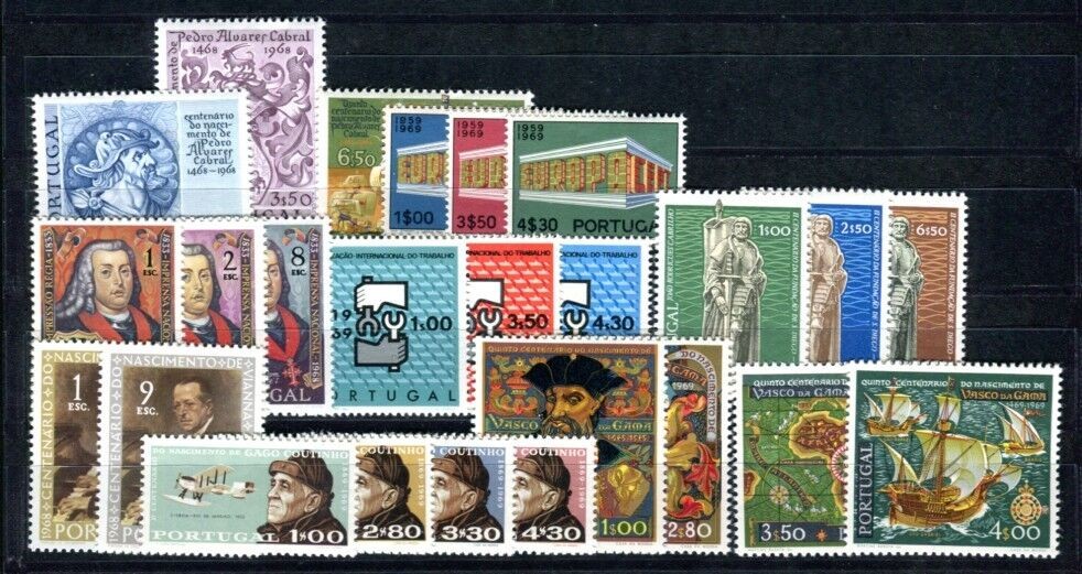 Portugal 1969 1067-1091 ** MNH YEAR COMPLETE €75 (I2451