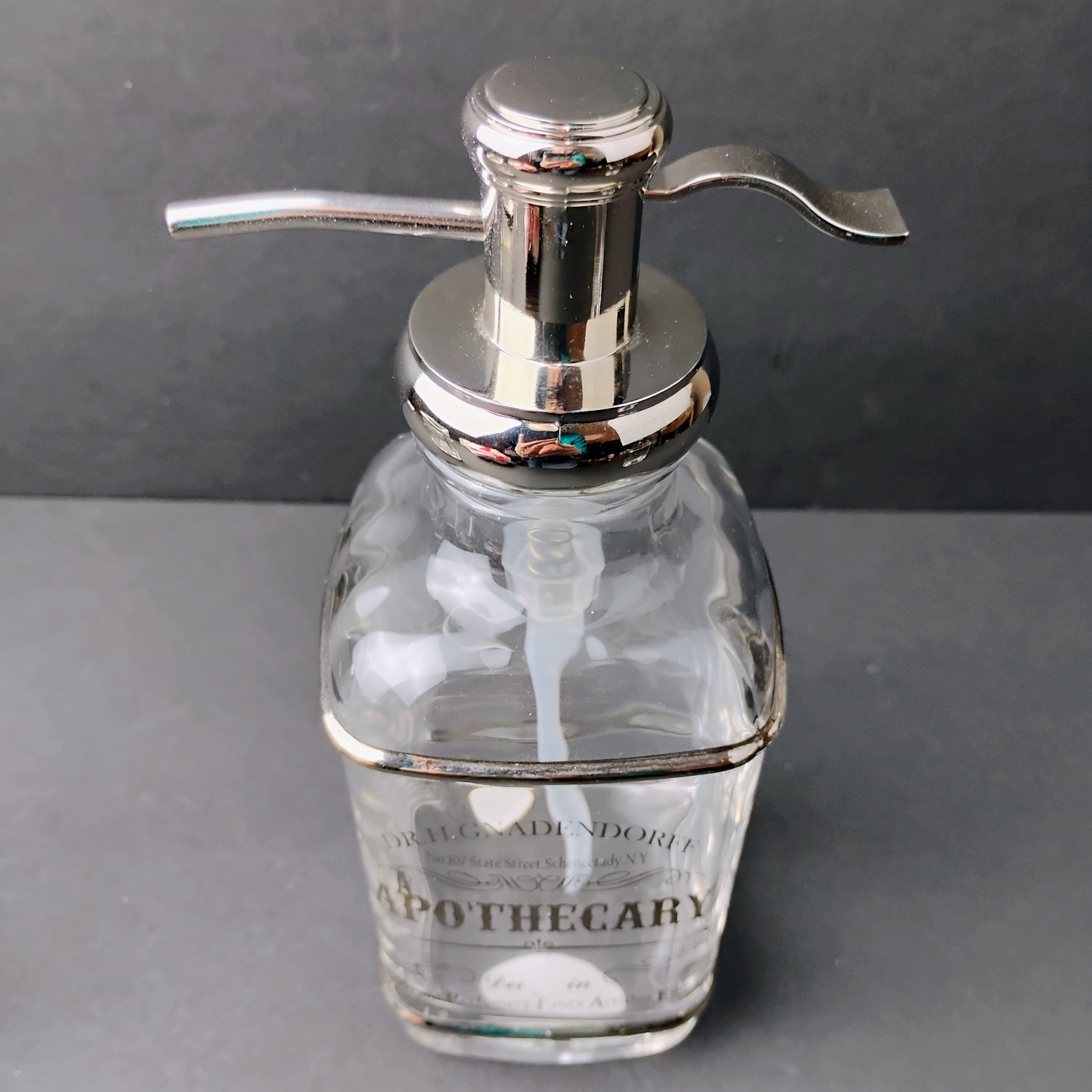 Bella Lux Dr H. Gnadendorff Apothecary Set 4 Dispenser Holder Tumbler Dish