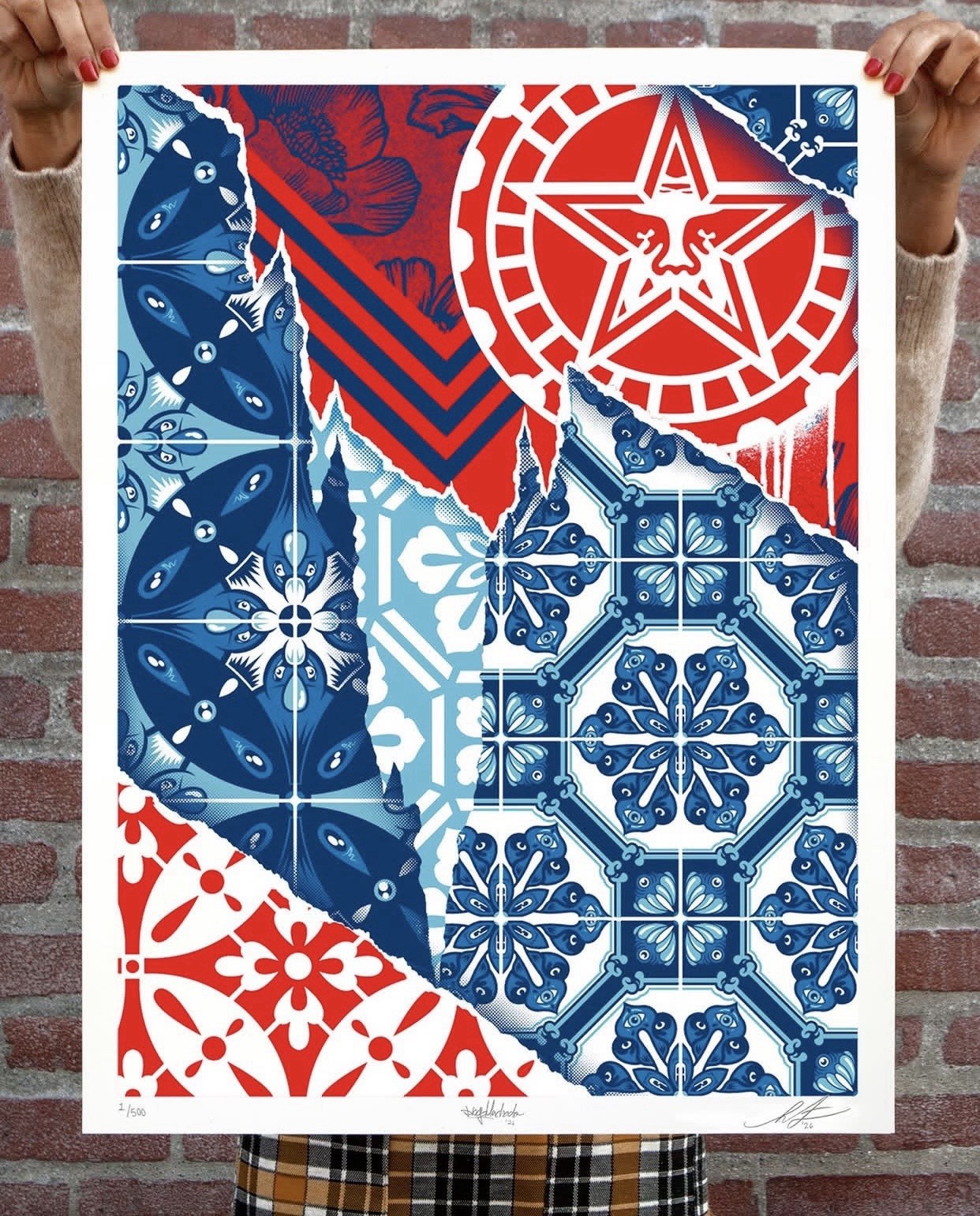 Obey Giant x Add Fuel Modular Frequency Art Print # Of 500 Shepard Fairey