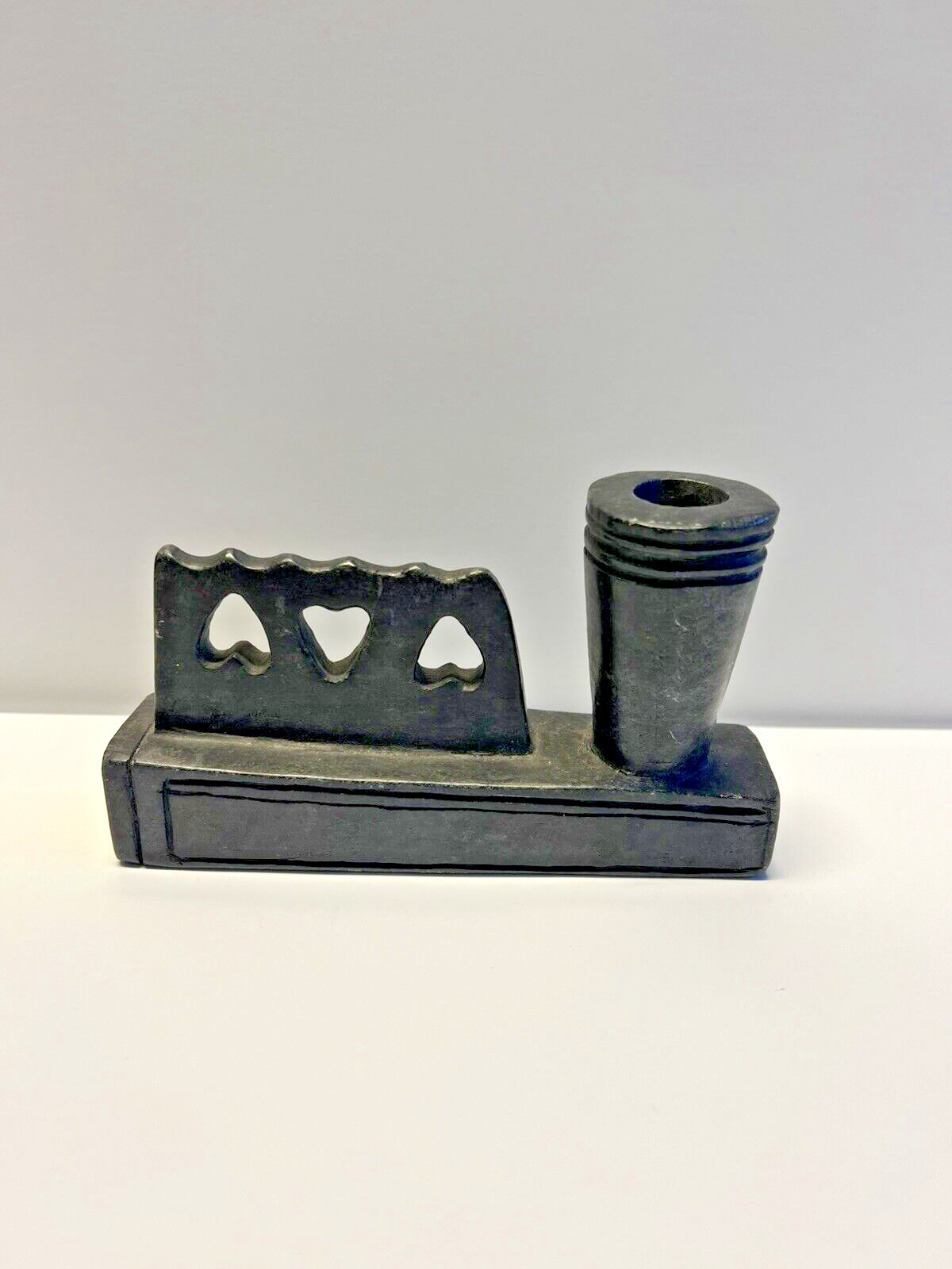 Antique Original Native American Indian Train Smoking Pipe; Late 1800's