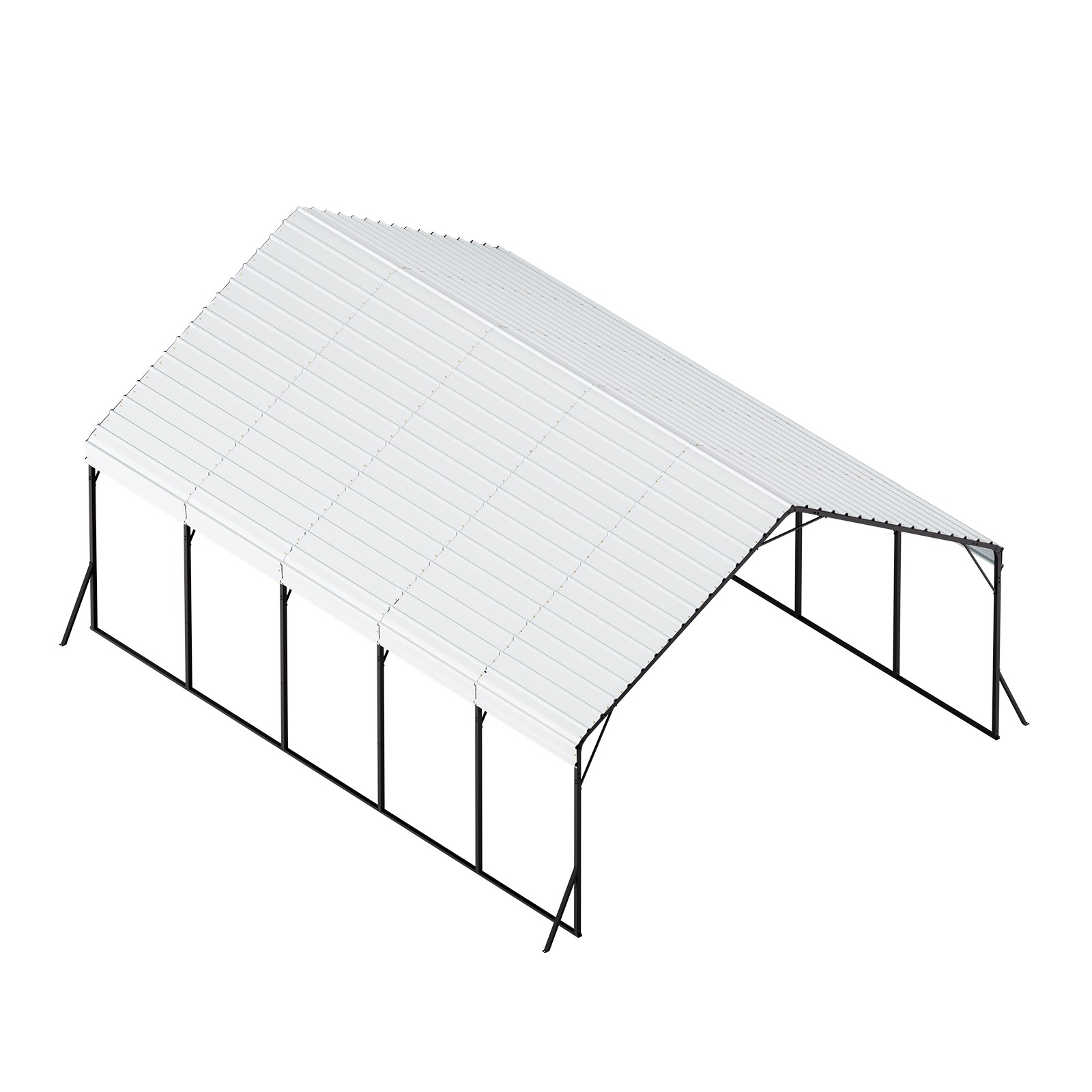 VEVOR 20 x 24 ft Heavy Duty Metal Carport Outdoor Boat Shelter