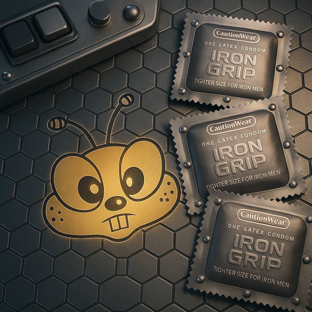 Caution Wear IRON GRIP Condom🍯Small Men's Latex Lubricated Ultra Thin Snug Grip