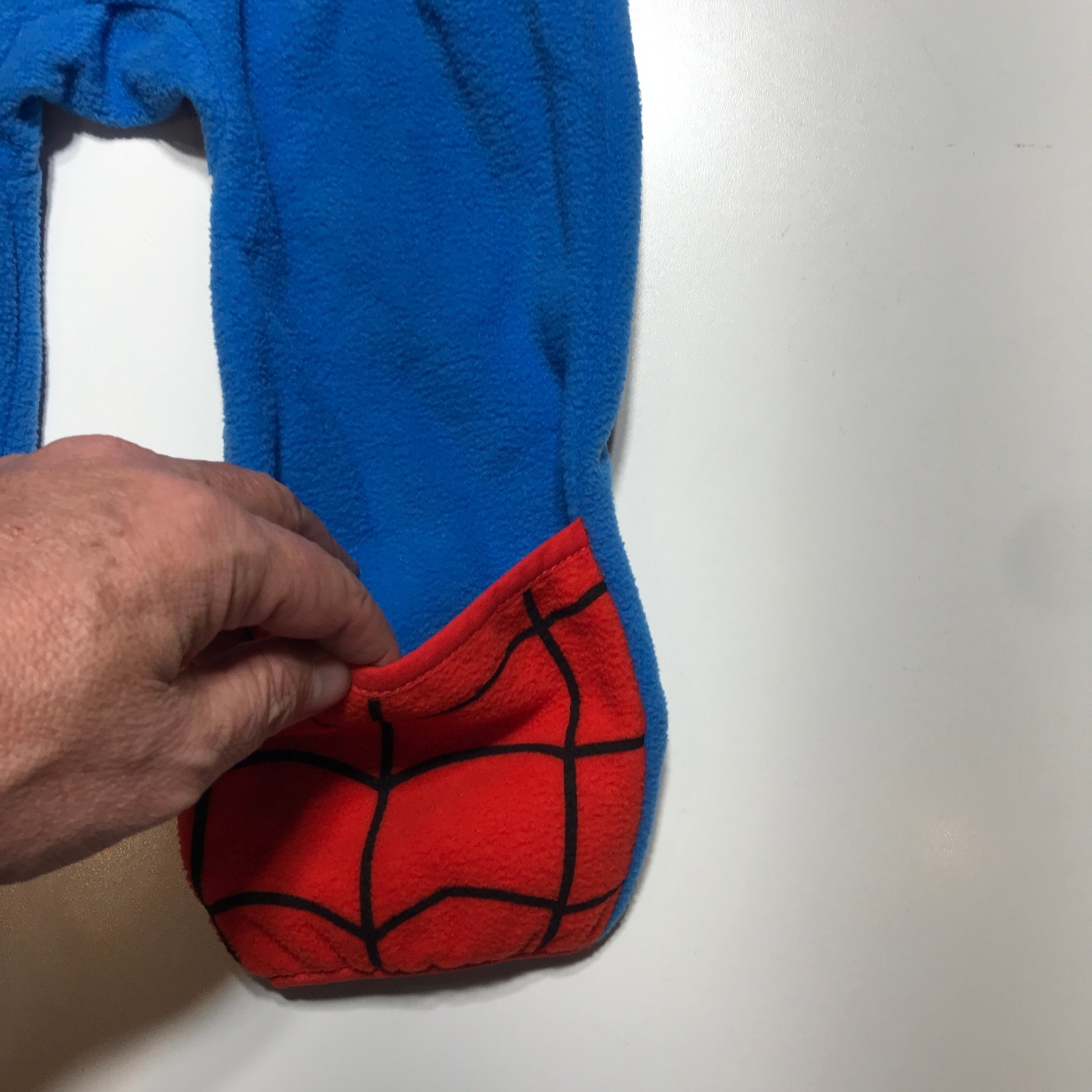 NWT Cuddle Club Marvel Fleece Spiderman One Piece Hooded Costume Toddler 18-24 M