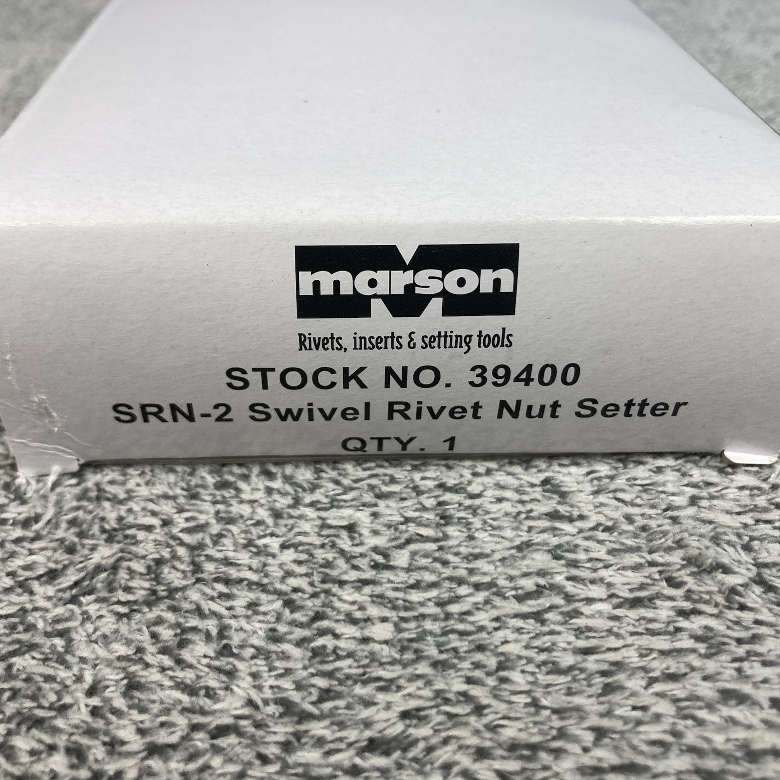 Marson Swivel Head Rivet Nut Setter SRN-2 Klik Turn Mandrels And Nosepiece 39400