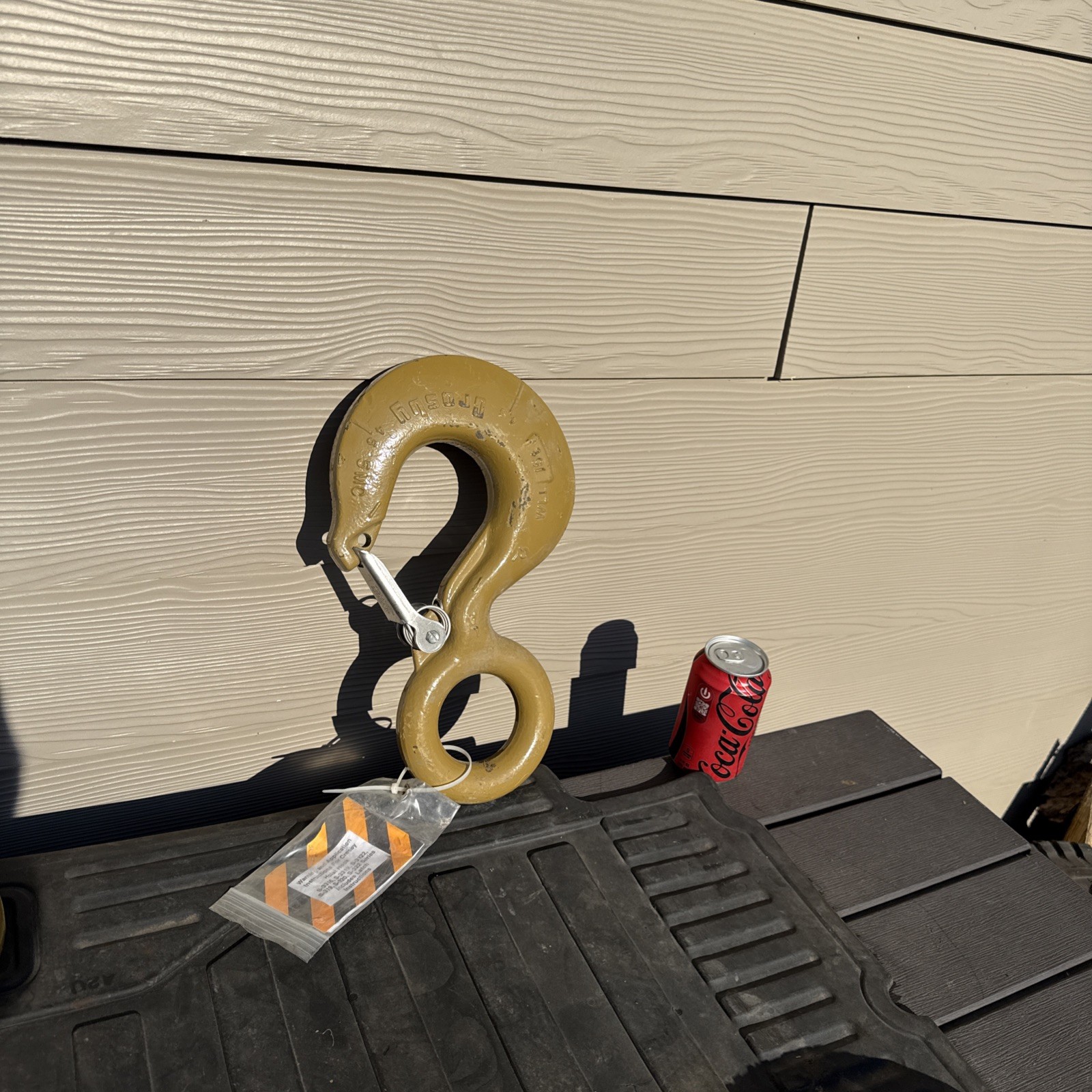 15 Ton Crosby L320 Gold Rigging Lifting Hook With Safety Latch MSRP: $412