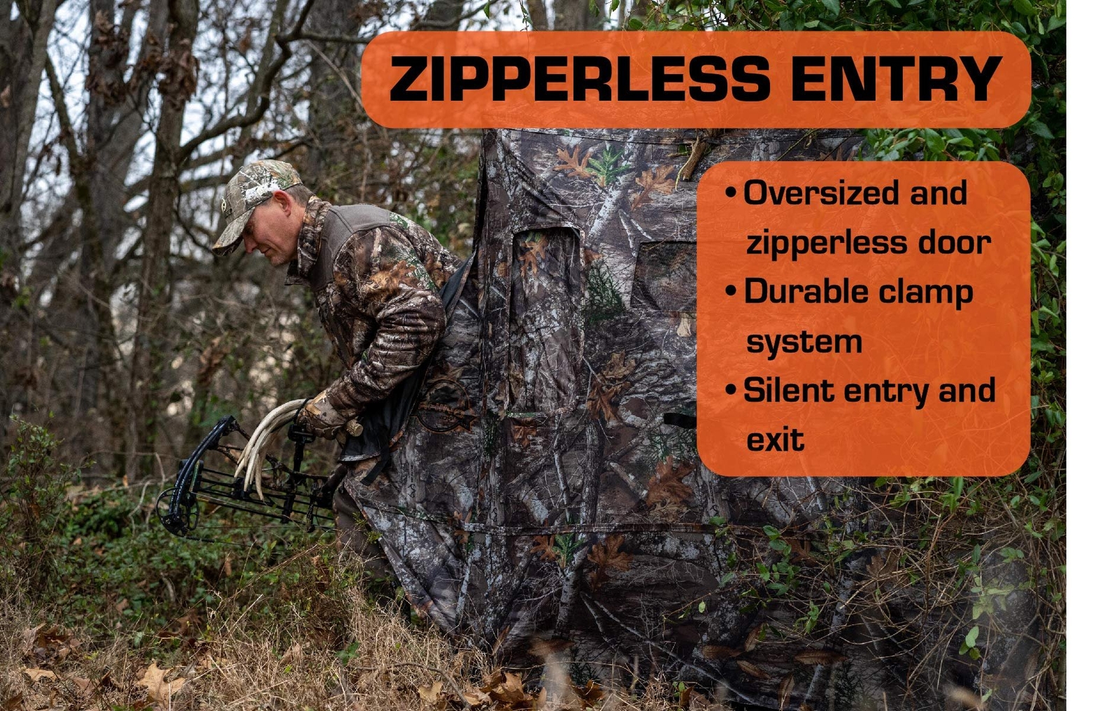 Rhino blinds R100-RTE 2 Person Hunting Ground Blind, Realtree Edge