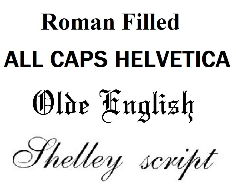 Engraved Brass Ornamental Name Plate