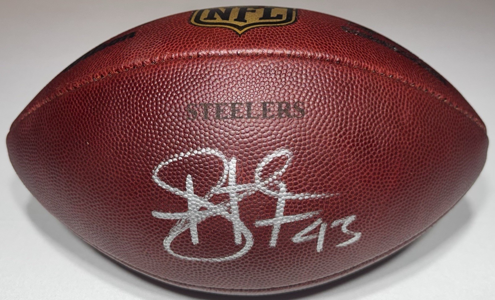 Pittsburgh Steelers Troy Polamalu Signed Autographed 2009 Game Used NFL Football
