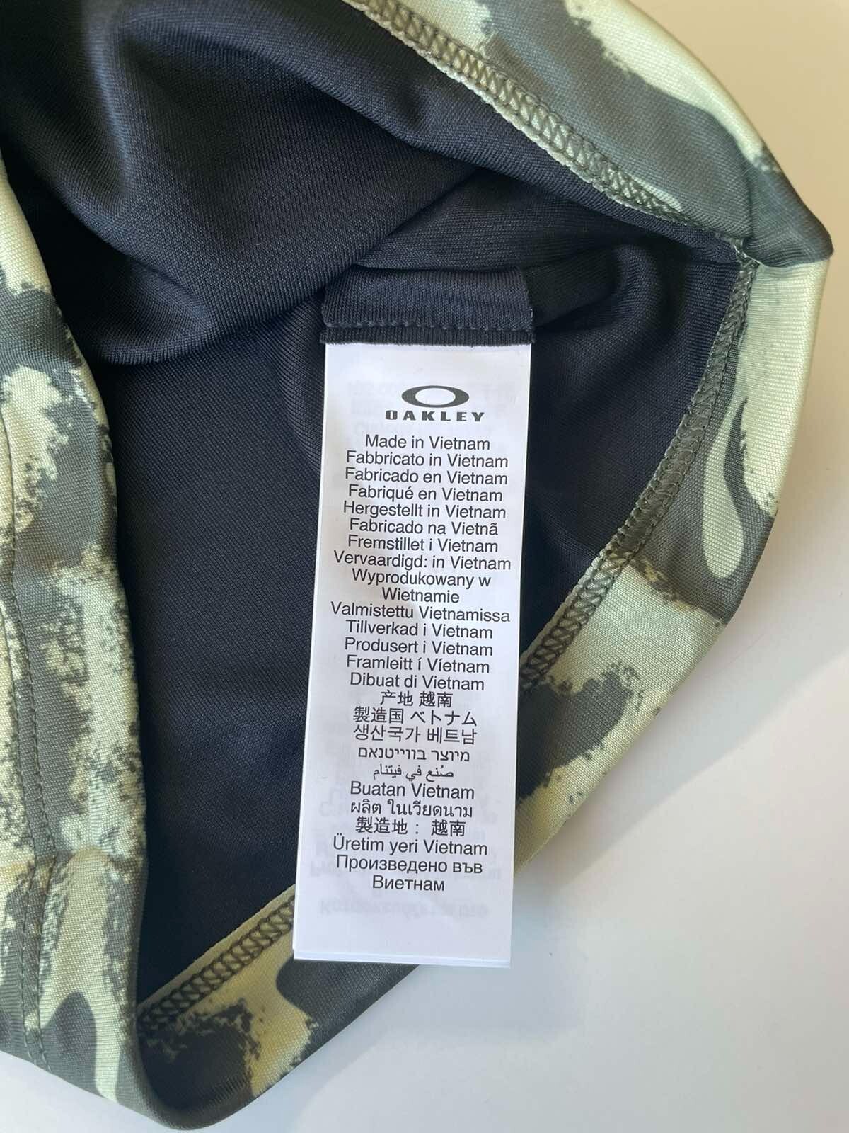 Oakley Neck Gaiter L / XL Hydrolix Face Cover Mask Green Camo Reflective New