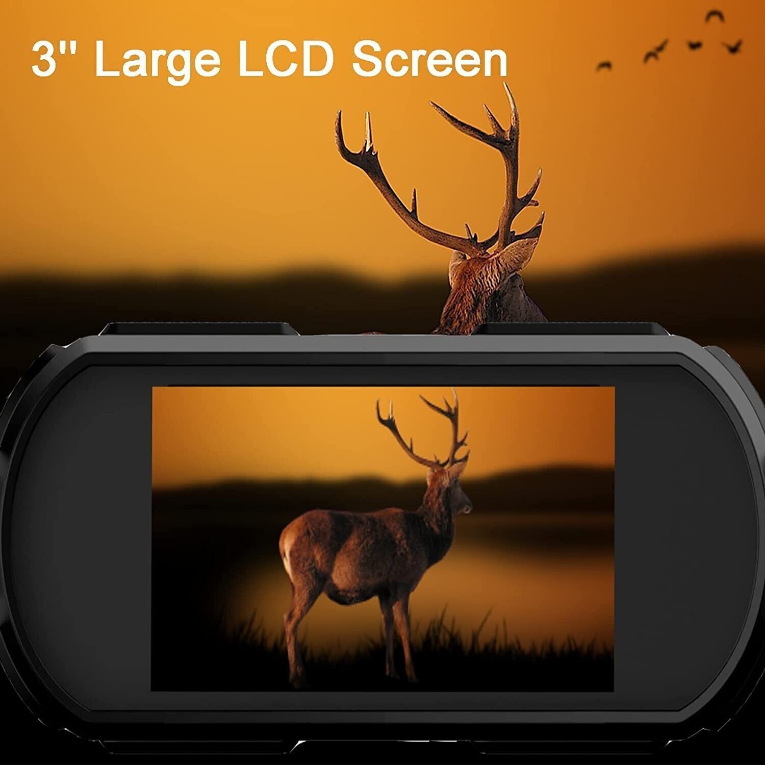 36MP 4K Digital Night Vision Goggles Binoculars For Total Darkness Surveillance