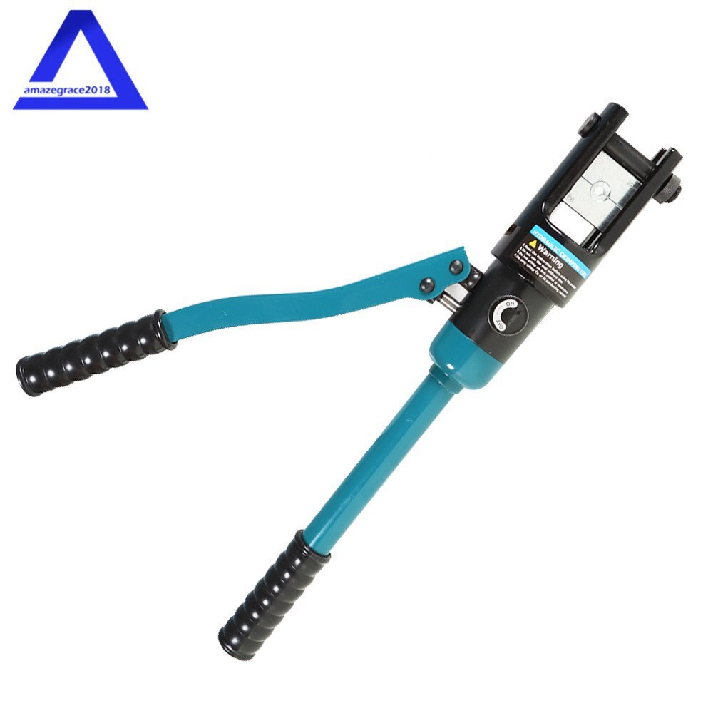 16 Mt Hydraulic Wire Terminal Crimper Battery Cable Lug Crimping Tool W/13 Dies