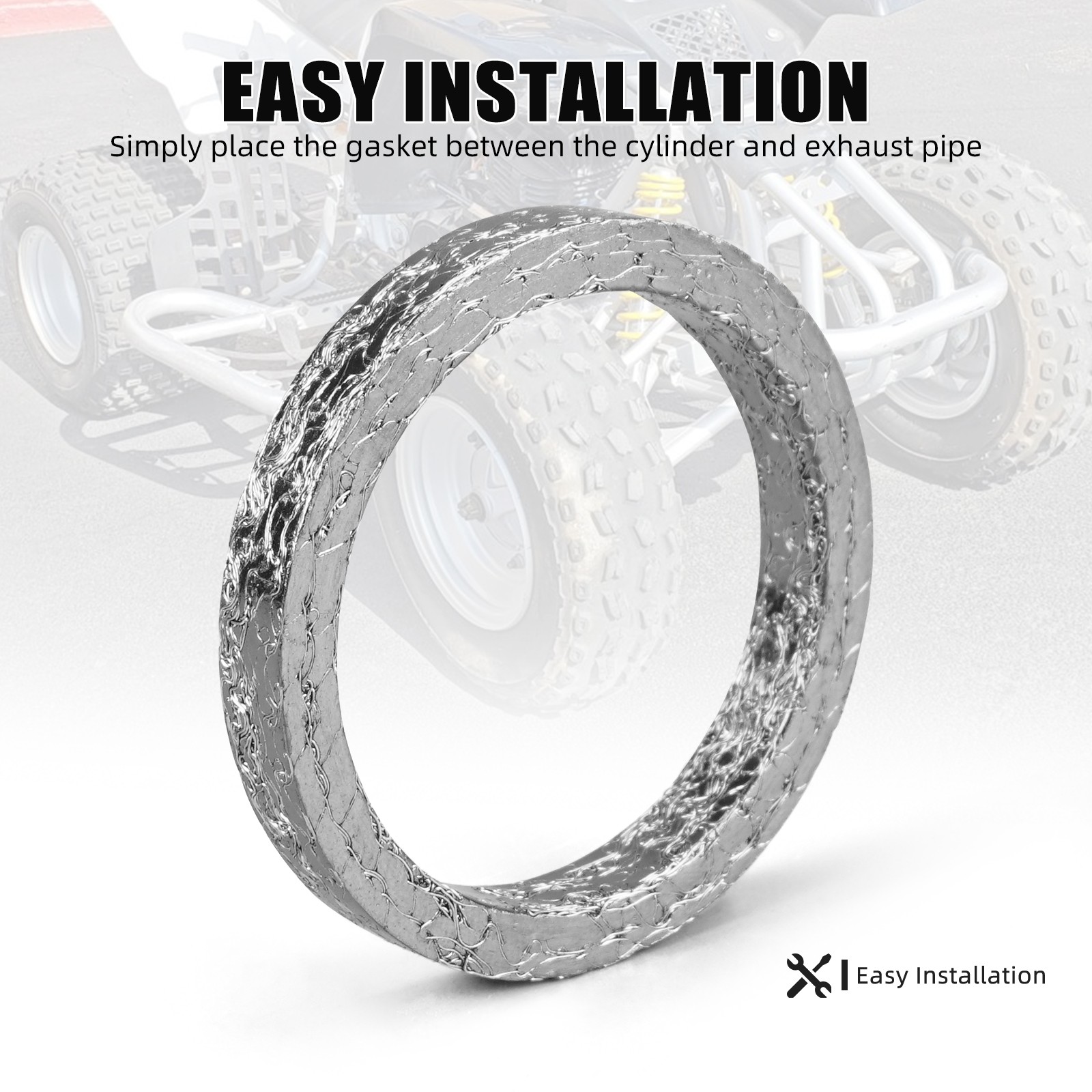 Muffler Gasket Ring Seal #3PA-14613-10-00 For Yamaha Blaster 200 RT100 1988-2006