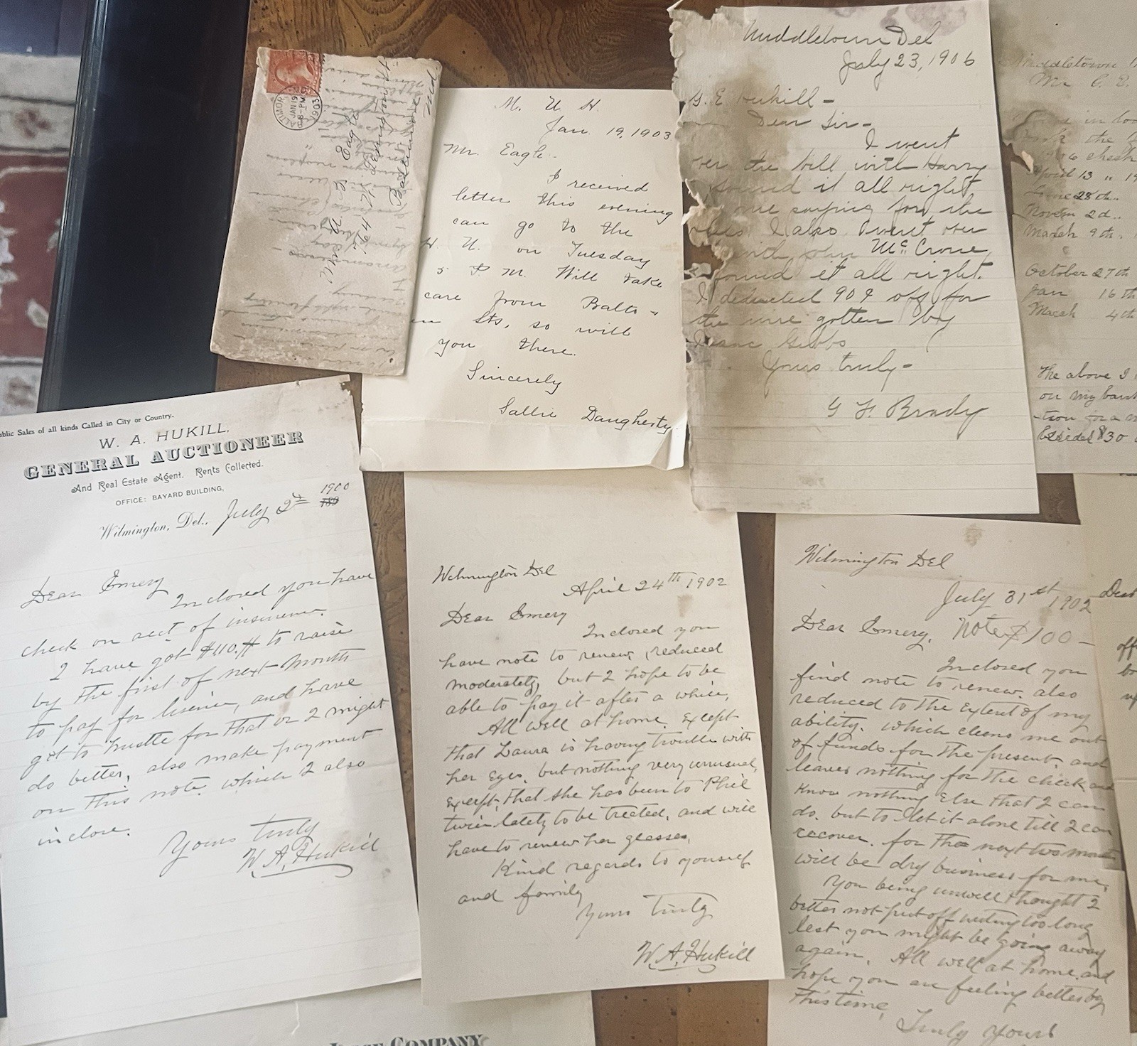 Lot of 30+ Handwritten Personal/Business Letters, Signed/Dated, 1900 - 1954.