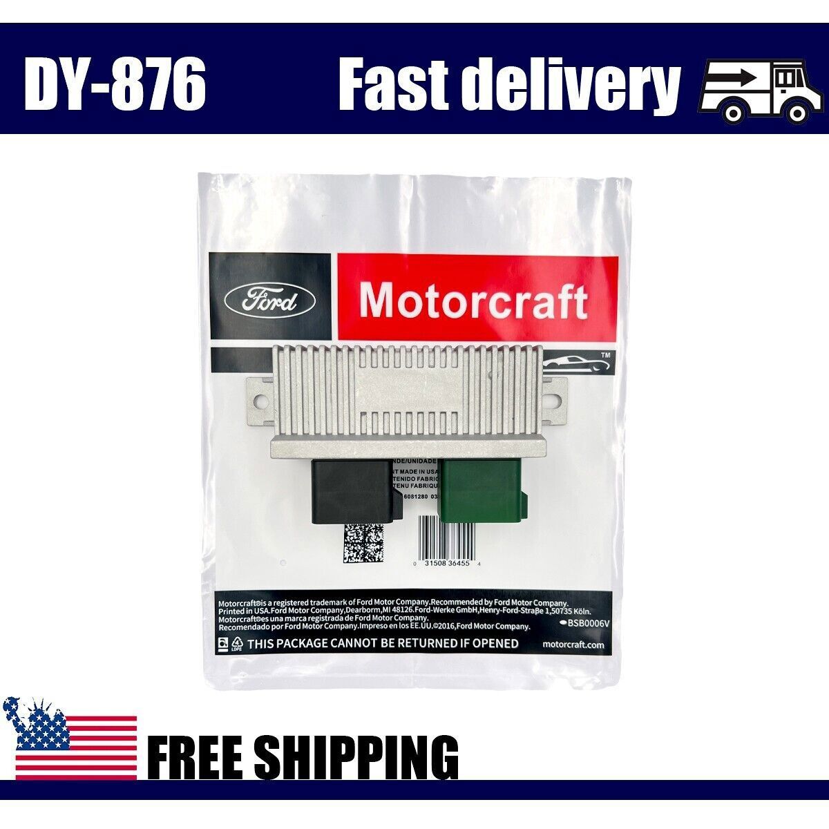 Motorcraft OEM DY876 Diesel Glow Plug Control Module Switch fit Ford 6.0 6.4 7.3