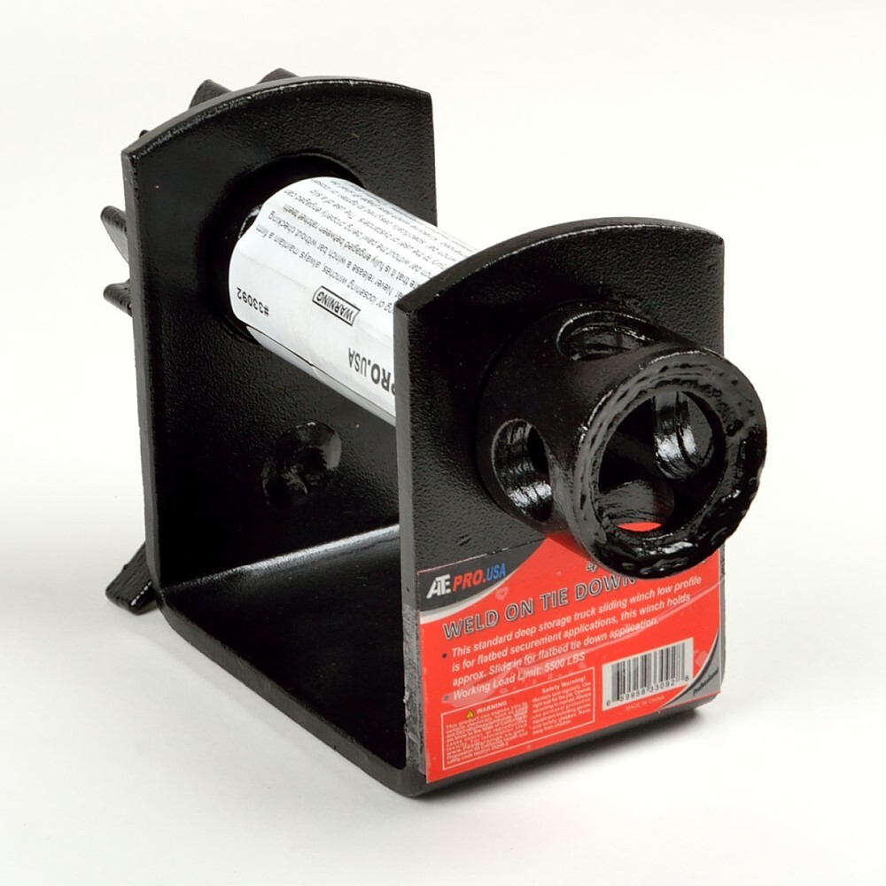 4" Heavy Duty Storable Weld-On Truck Tie Down Winch