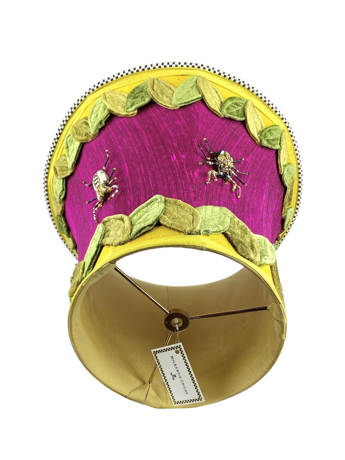 MacKenzie Childs Paradise Bug Lamp Shade For Table or Torch Lamp New