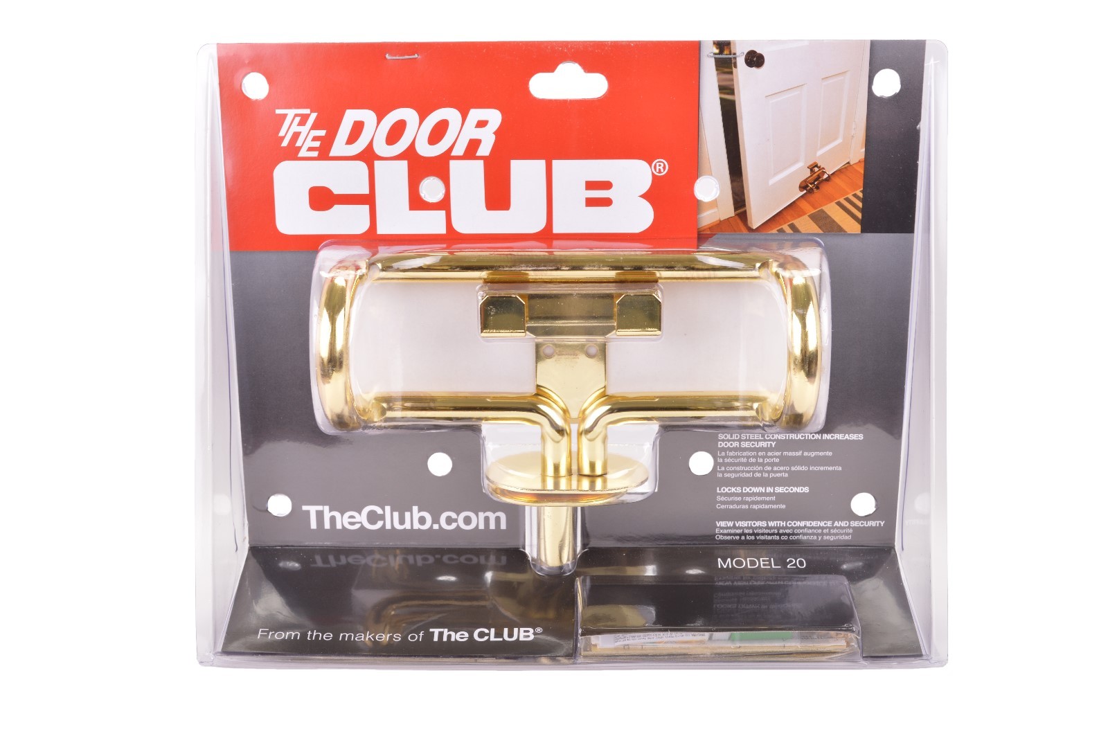 4 Pack Door Club Home Security / Deadbolt Alternative