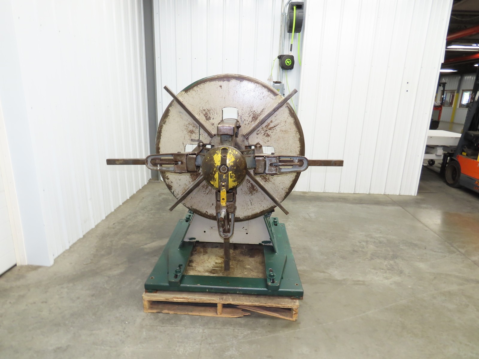 FJ Littell Machine 25-12 Coil Stock Uncoiler 2500lbs 20"ID 12"W Decoiler W/Brake