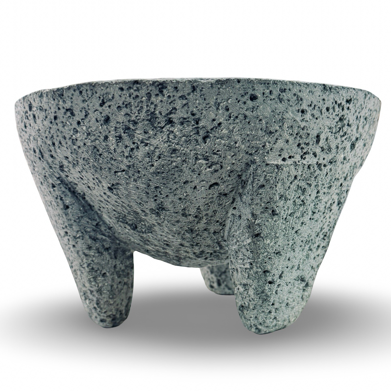 Authentic Volcanic Stone Molcajete 8” Heavy 7 lb Mexican Mortar Bowl