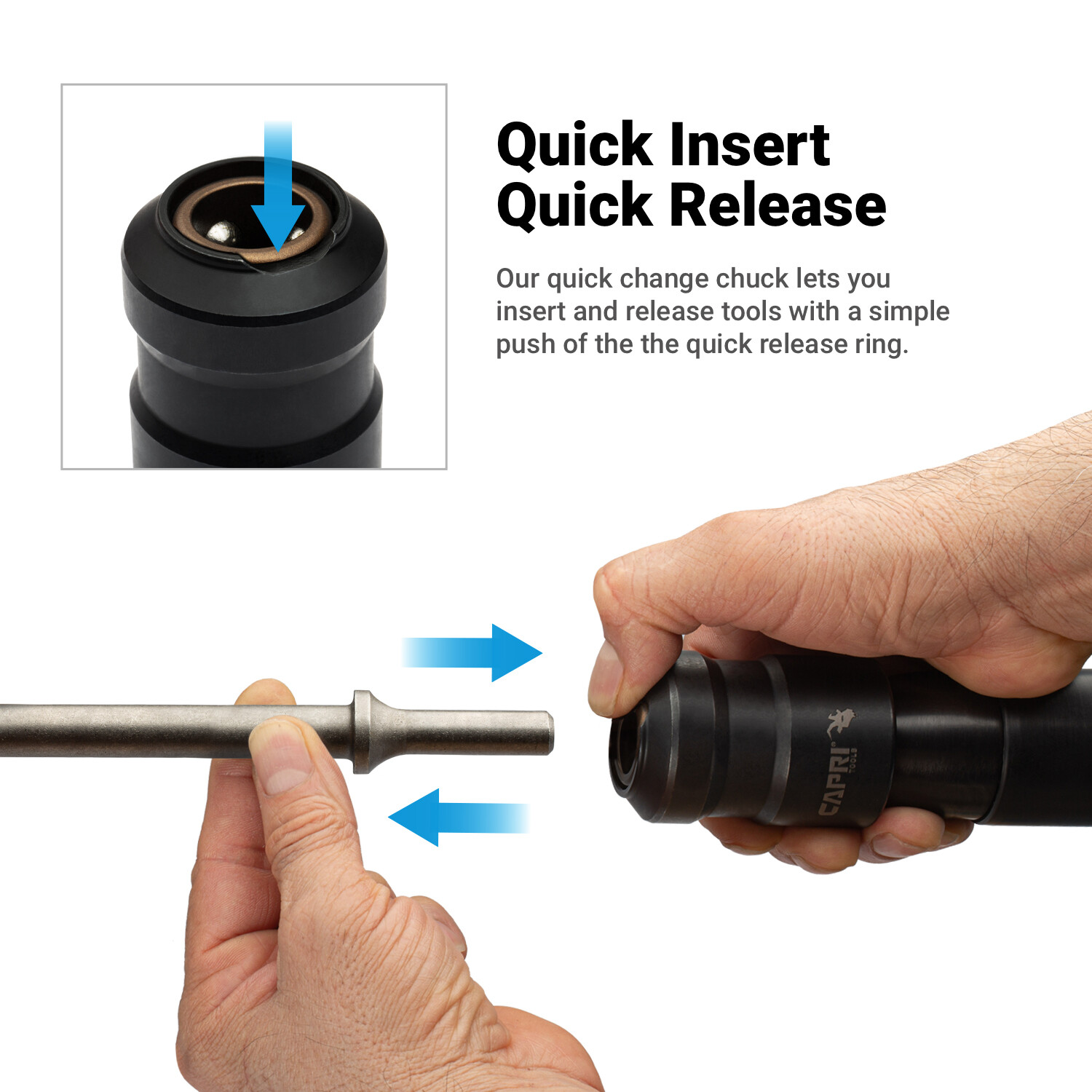 Capri Tools Quick Change Chuck for Air Hammers