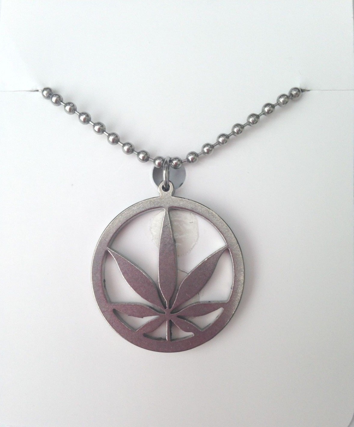 JEWELRY Pot Edition MARIJUANA Necklace Cannabis Leaf Weed MaryJane S.S. PENDANT