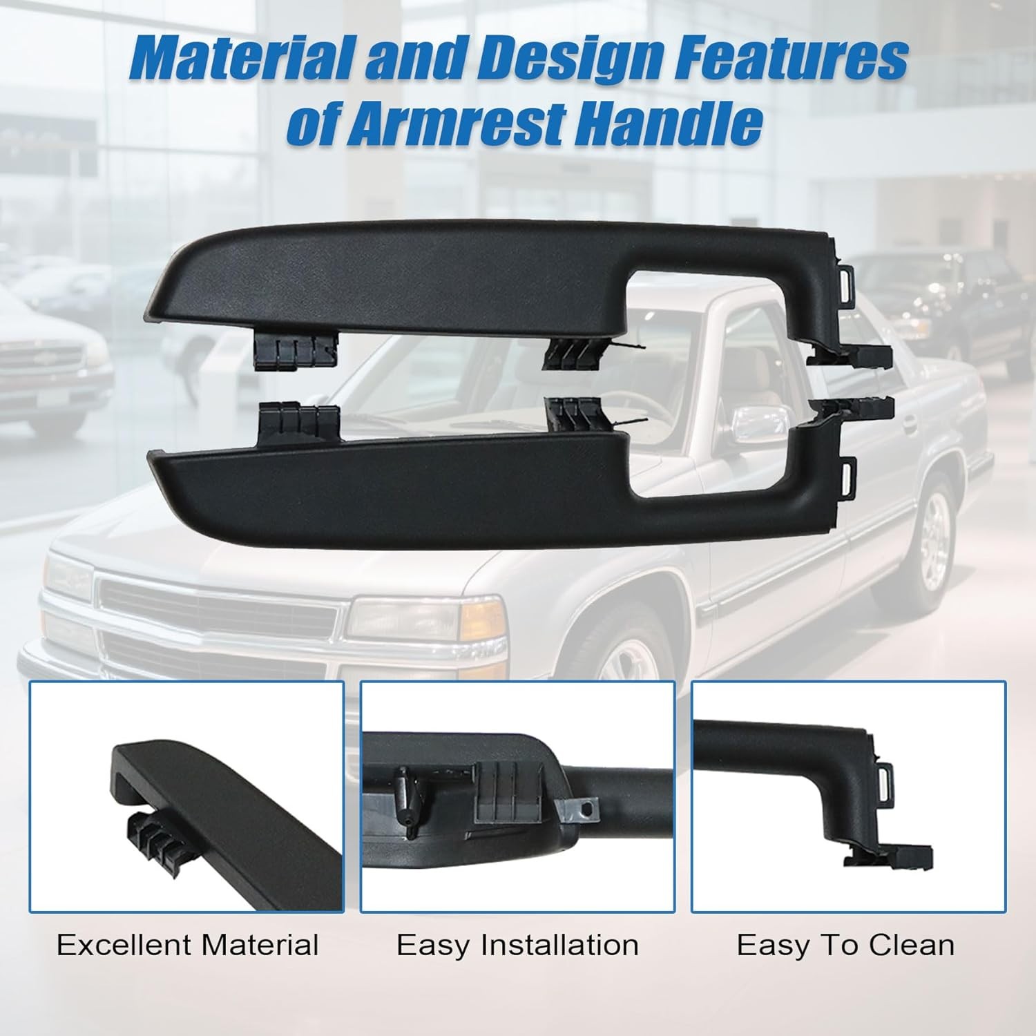 Front Left+Right Door Armrest Panel For 1999-2006 Tahoe Silverado GMC Sierra