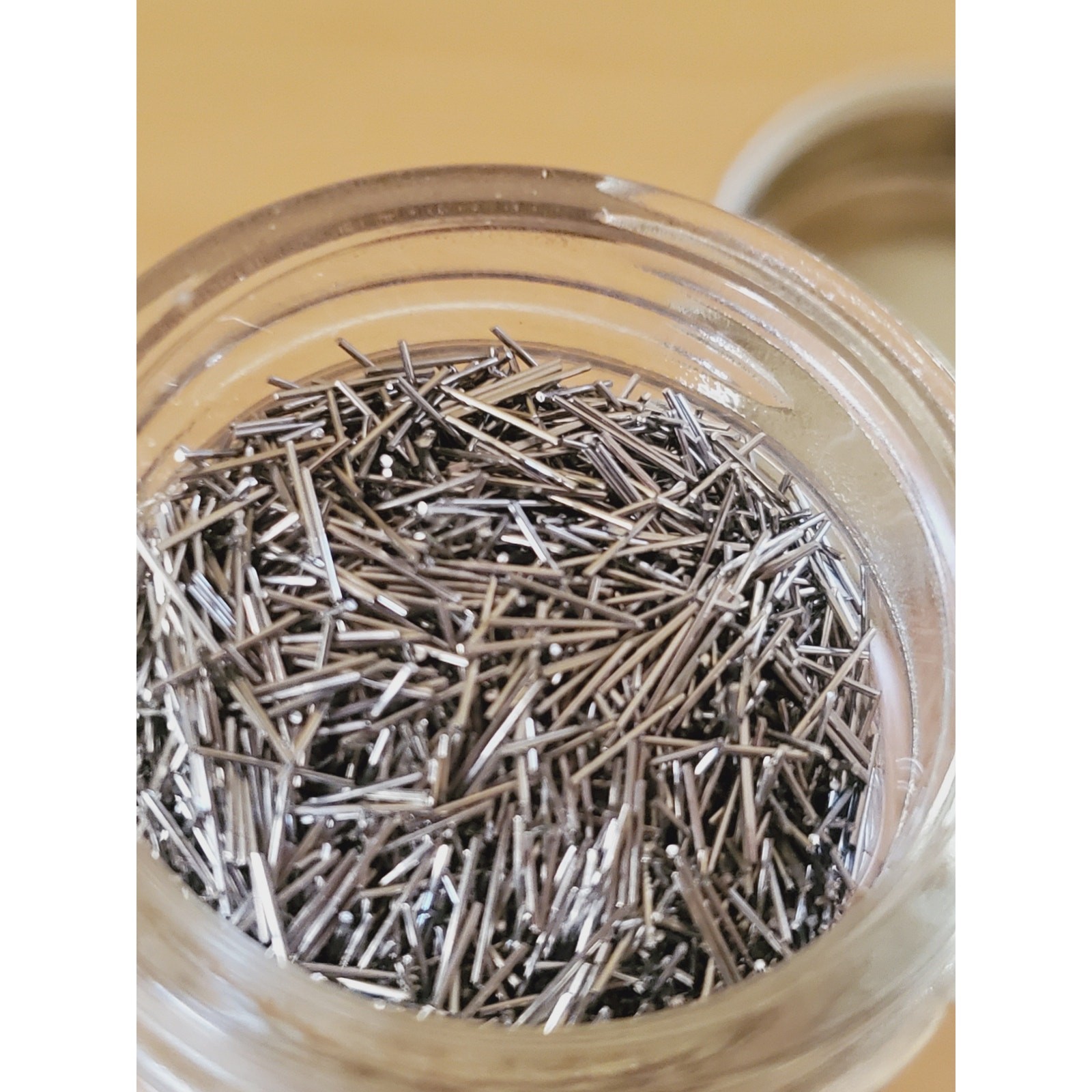 Stainless Steel Tumbling Media Pins 0.255in Magnetic Finishing Polishing 100g