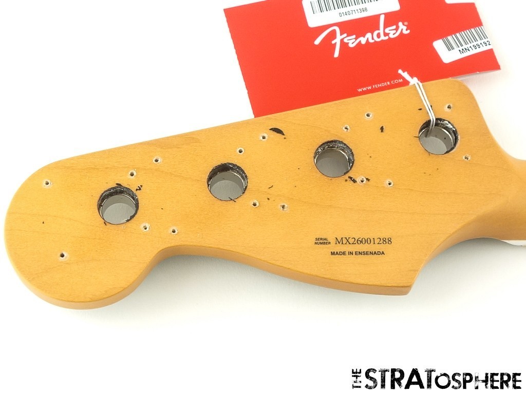 Fender Ltd. Gold Foil Jazz J Bass BODY & NECK Alder Ebony Black Sparkle