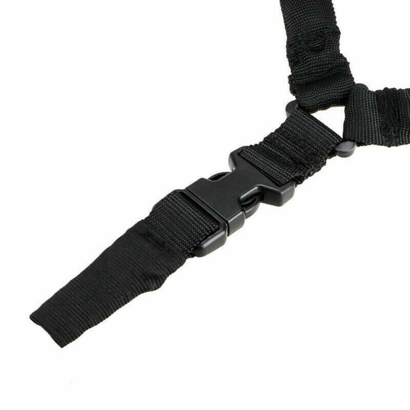 Tactical One Single Point Sling Strap Bungee Rifle Gun Sling with QD Buckle