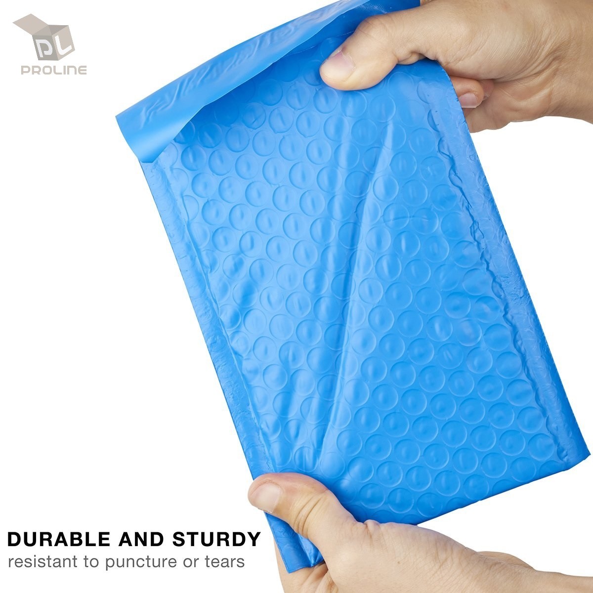 1000 #0 Blue Poly Bubble Padded Envelopes Self-Sealing Mailers 6X10 (Inner 6x9)