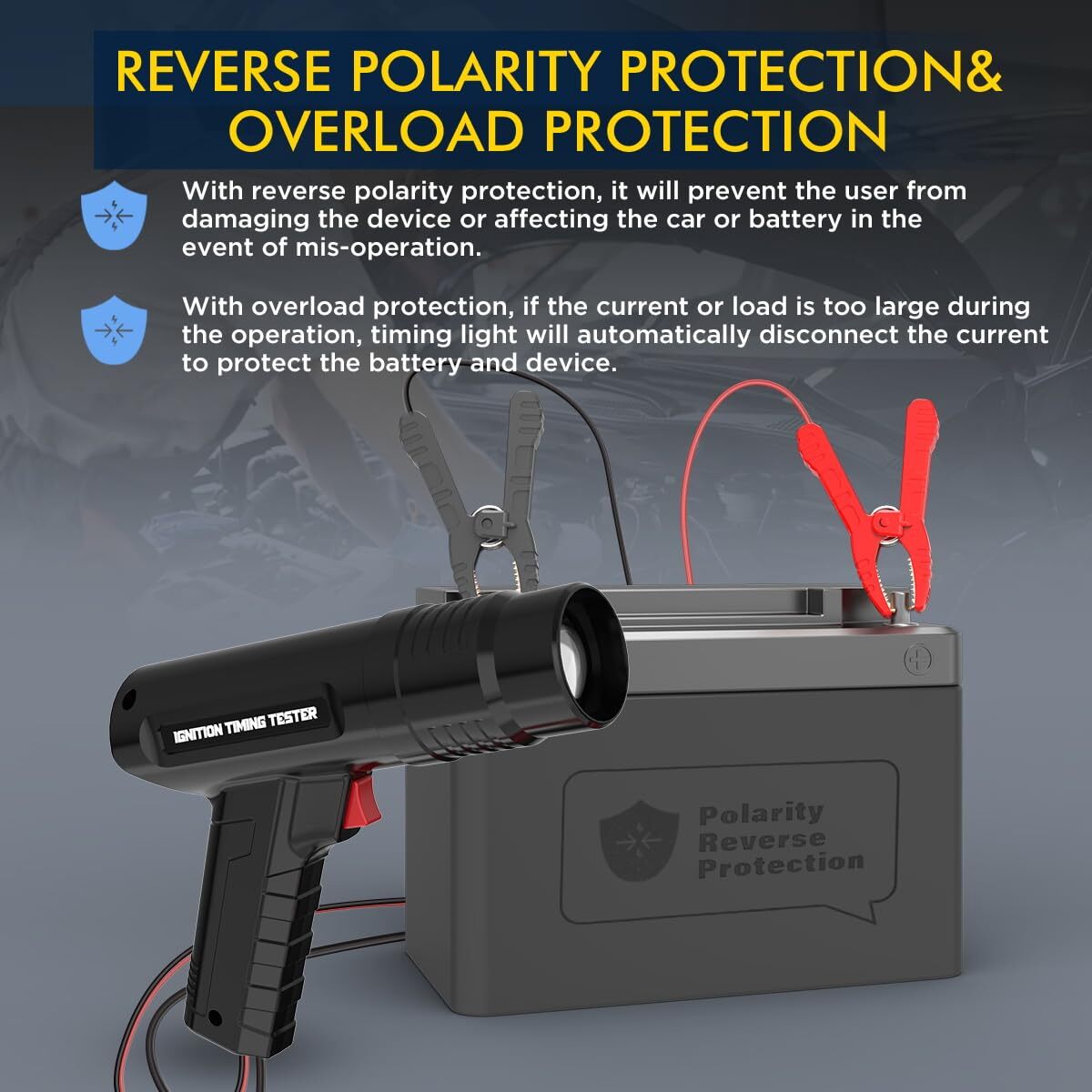 Advance Ignition Timing Light Inductive 12V Engine Automotive Timing Gun Lamp US