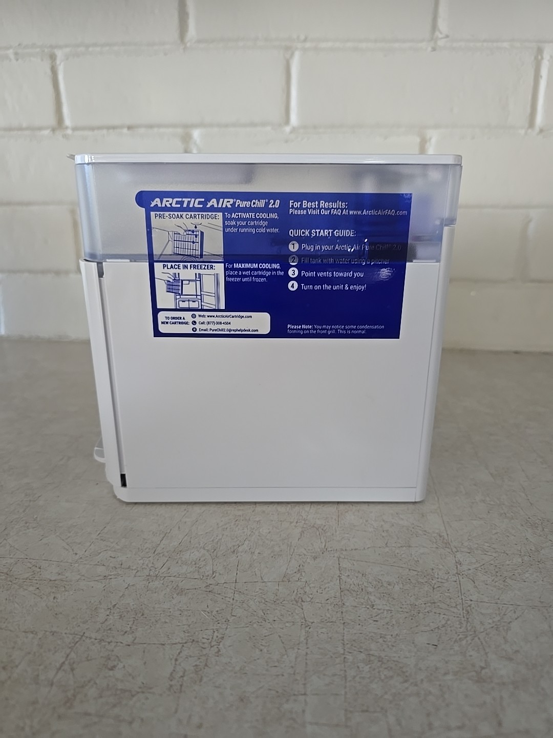 Arctic Air Pure Chill 2.0, Personal Space Cooler, Evaporative Air Chiller