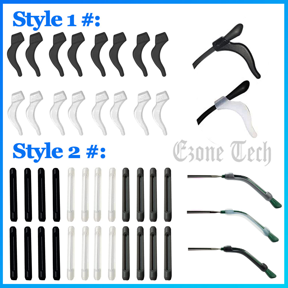 8Pcs Anti Slip Glasses Ear Hooks Clip Tip Eyeglasses Holder Safety Retainer Grip