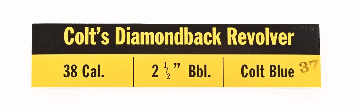 Colt Diamondback 2 1/2 Inch .38 1965-1973 2 Piece, Red Interior Box Plus. New