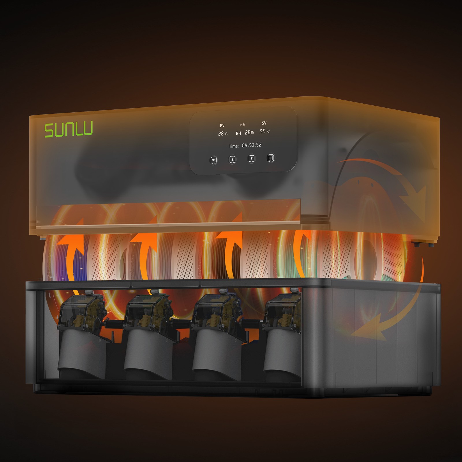 SUNLU AMS Heater, Upgraded your Bambu AMS, Enables Drying while Printing