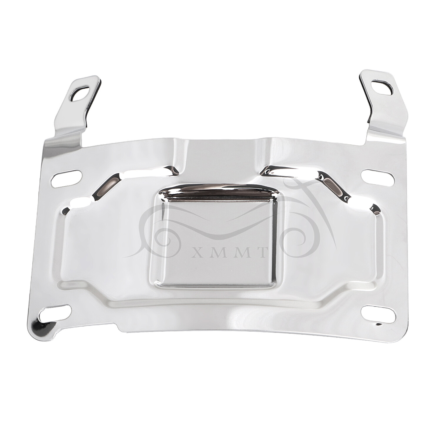 Chrome License Plate Relocation Mount Kit For Harley Tour Glide Ultra Classic