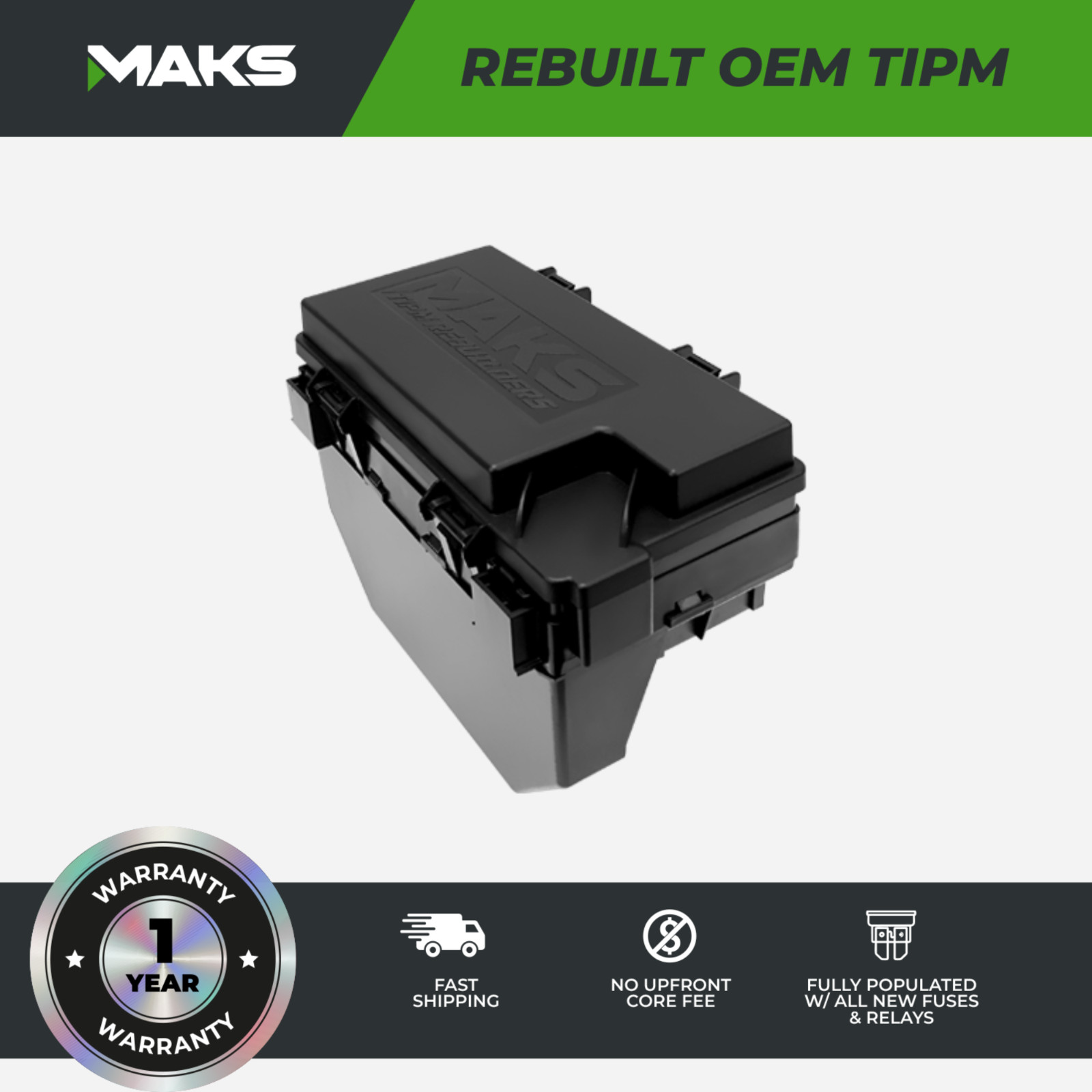 2012 Jeep Wrangler OEM Rebuilt TIPM Fuse Box 68105503 1 YEAR WARRANTY