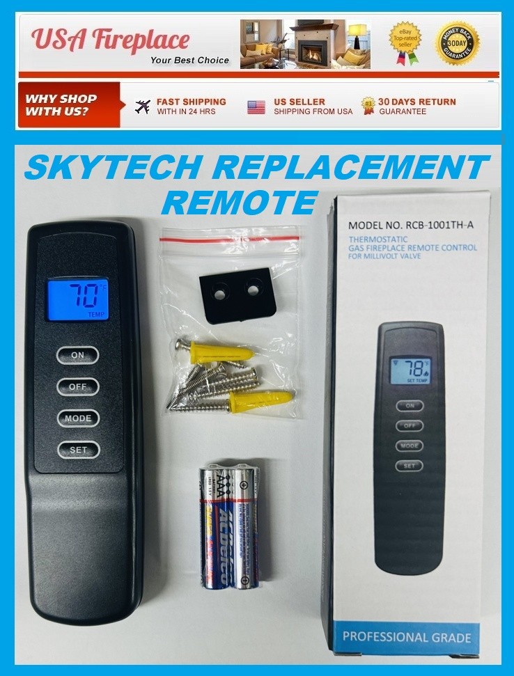 SKYTECH Fireplace Remote Replacement For Skytech 1001TH A, 1001A & Procom NEW!