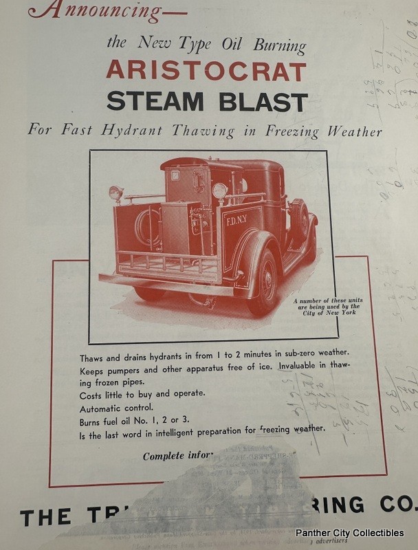 1930s 1940s Lot (5) Magazine Fire Engineering Firefighters Trucks Advertising +