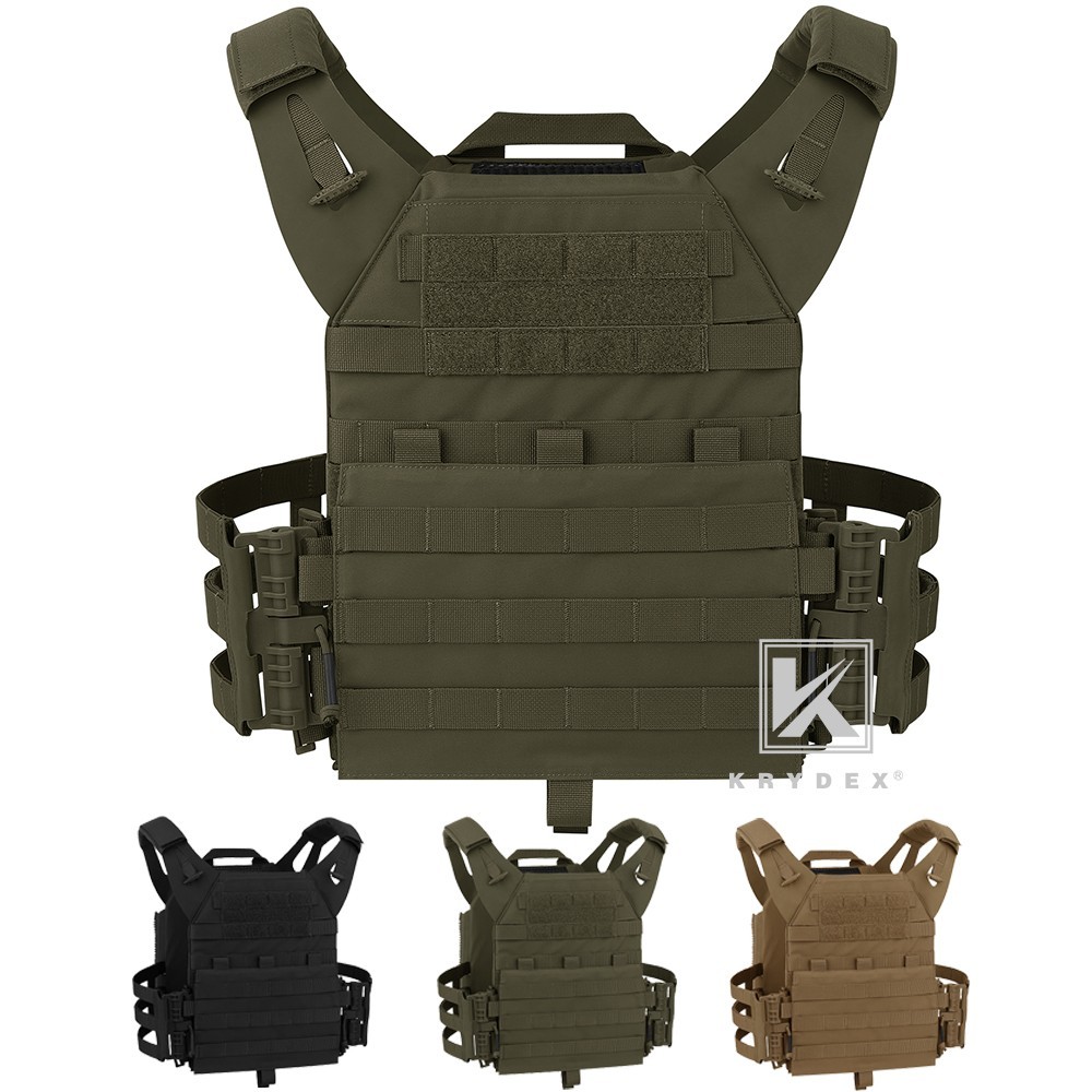 KRYDEX JPC2.0 Tactical Plate Carrier w MOLLE Panel Quick Release Vest Camouflage