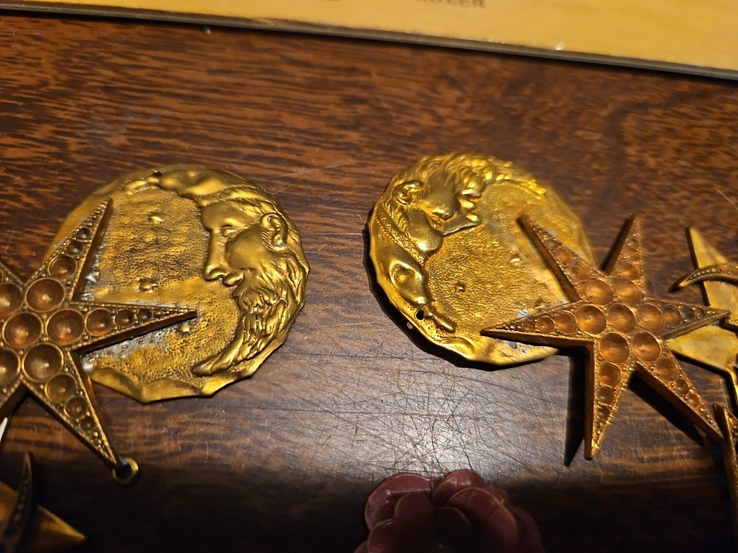 Lot Of 50 Mixed Parts Pcs France Vintage 60s Brass Stampings Findings Jewelry 14